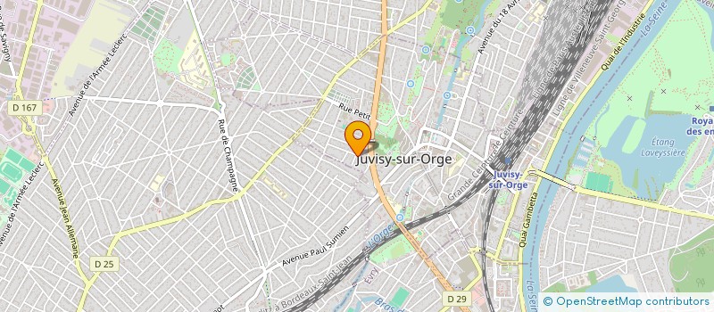 localisation de l'entreprise GROUPE PAVIART à JUVISY-SUR-ORGE