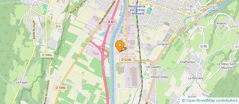 localisation de l'entreprise GROUPE PBF à PONTCHARRA