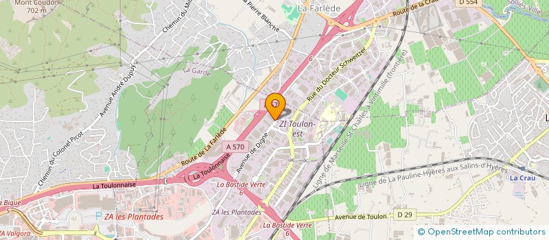 localisation de l'entreprise GROUPE PE - TVA à LA GARDE