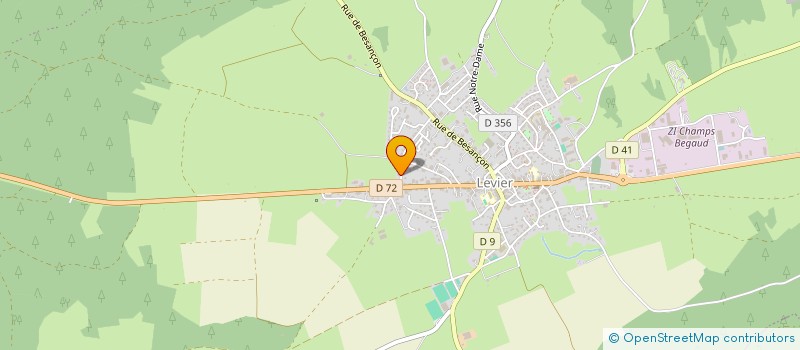 localisation de l'entreprise GROUPE PECCLET  LEVIER