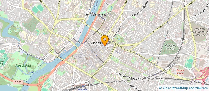localisation de l'entreprise GROUPE PEDESTRE ANGEVIN à ANGERS