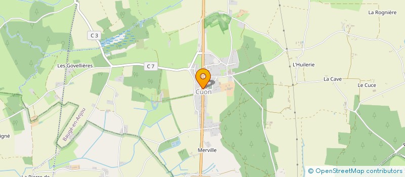 localisation de l'entreprise GROUPE PEDESTRE CUONNAIS  LA TETE ET LES JAMBES  BAUGE-EN-ANJOU