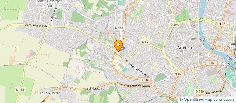 localisation de l'entreprise GROUPE PEGASE à AUXERRE