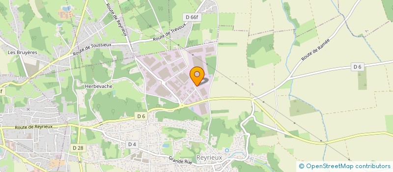 localisation de l'entreprise GROUPE PEREZ à REYRIEUX