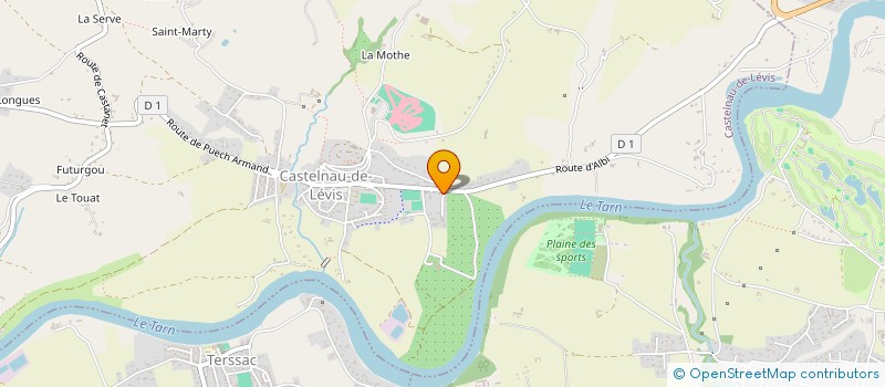 localisation de l'entreprise GROUPE PERTICA  CASTELNAU-DE-LEVIS