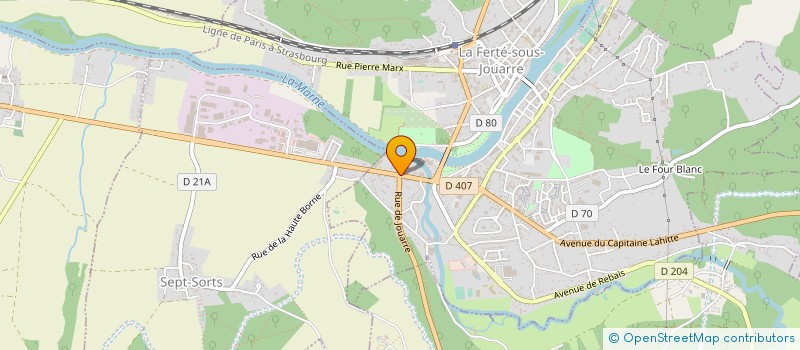 localisation de l'entreprise GROUPE PEZZETTA à LA FERTE-SOUS-JOUARRE