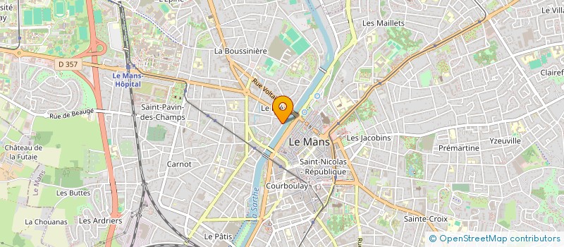 localisation de l'entreprise GROUPE PHILO SARTHE GPS  LE MANS