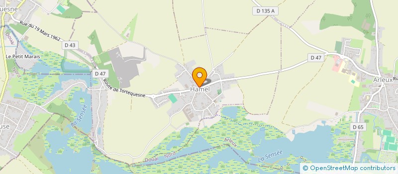 localisation de l'entreprise GROUPE PIECES AUTO NORD  HAMEL