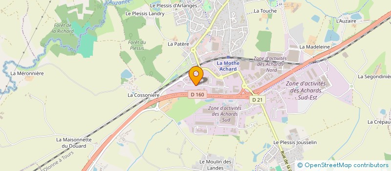 localisation de l'entreprise GROUPE PISCINE EUROPE à LES ACHARDS