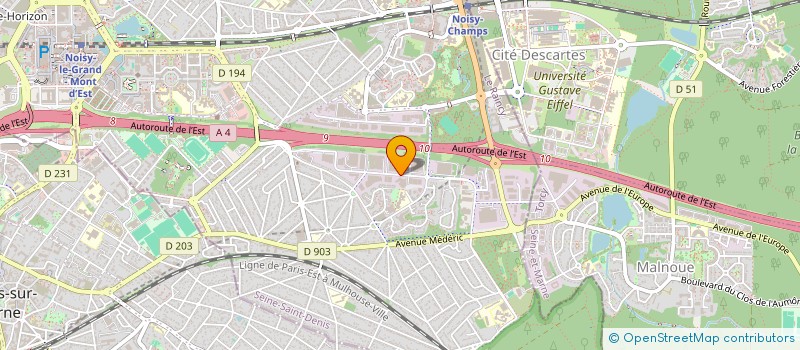 localisation de l'entreprise GROUPE PLATINIUM INTERNATIONAL  NOISY-LE-GRAND
