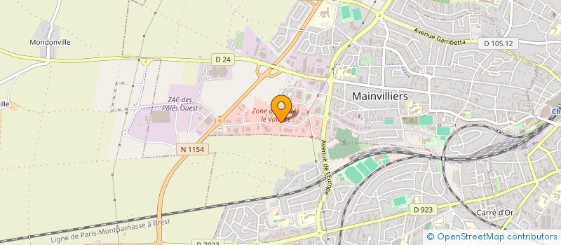 localisation de l'entreprise GROUPE PLENITUDE SYNERGIE à MAINVILLIERS