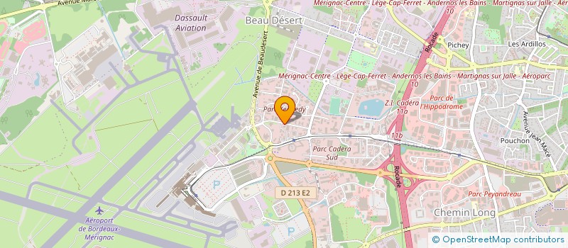 localisation de l'entreprise GROUPE PNLT  MERIGNAC