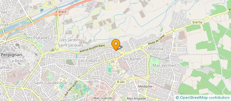 localisation de l'entreprise GROUPE POETIQUE ET ARTISTIQUE DU ROUSSILLON à PERPIGNAN