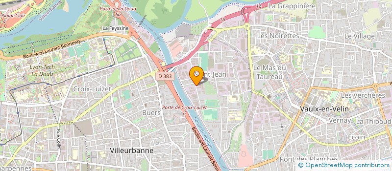 localisation de l'entreprise GROUPE POINT BLEU à VILLEURBANNE