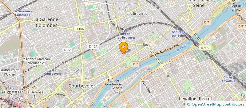 localisation de l'entreprise GROUPE POISSON BLEU à COURBEVOIE