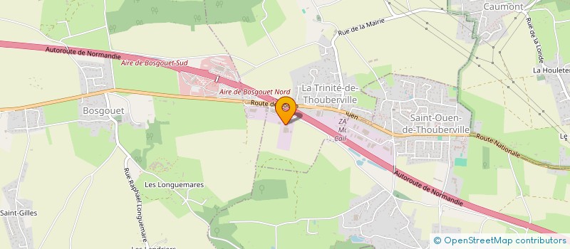 localisation de l'entreprise GROUPE POLLET  LA TRINITE DE THOUBERVILLE