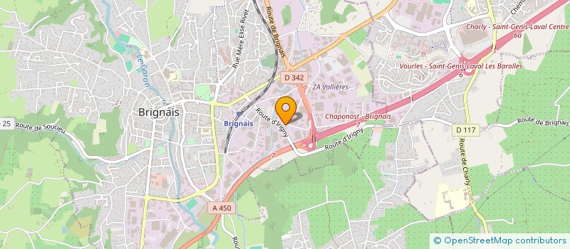 localisation de l'entreprise GROUPE POLYGONE à BRIGNAIS