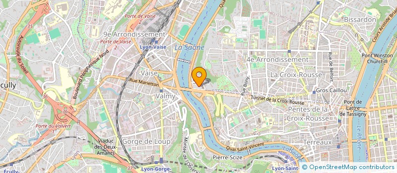 localisation de l'entreprise GROUPE POUR L'EDUCATION PERMANENTE DES ARCHITECTES EN RHONE ALPES  LYON