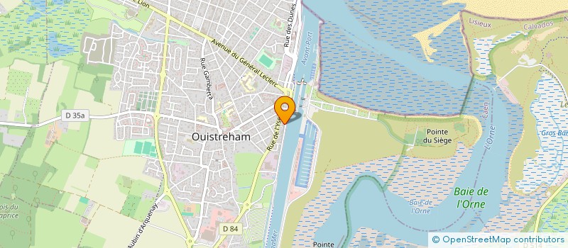 localisation de l'entreprise GROUPE POUR LA PROMOTION DE L'ENTREPRISE à OUISTREHAM