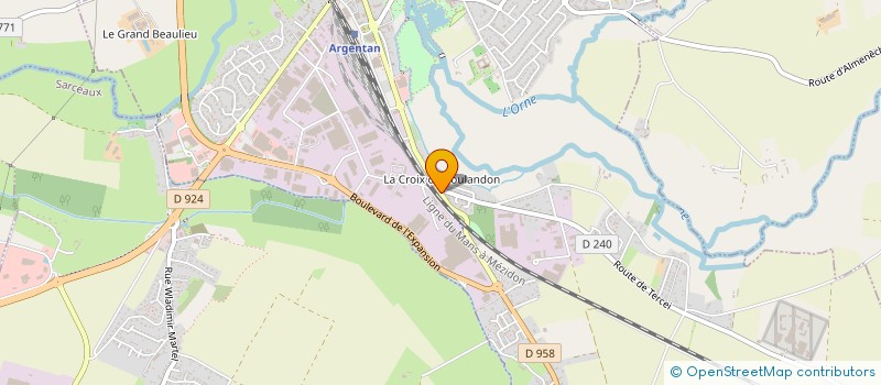 localisation de l'entreprise GROUPE POUR LA PROMOTION DE LA LECTURE à ARGENTAN