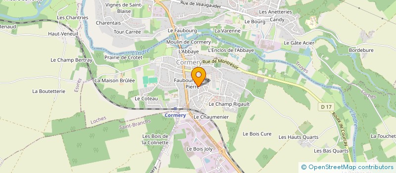 localisation de l'entreprise GROUPE POUR LES ENFANTS - ASSOCIATION AUTONOME DES PARENTS D'ELEVES DE L'ECOLE JACQUES PREVERT DE CORMERY à CORMERY