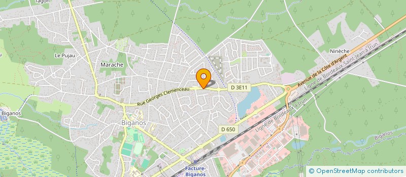 localisation de l'entreprise GROUPE PRESTATAIRE DE SERVICE  BIGANOS