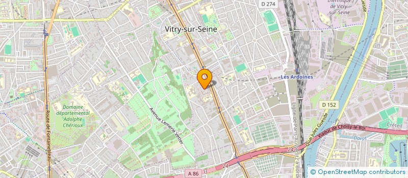 localisation de l'entreprise GROUPE PRESTIGE SECURITE à VITRY-SUR-SEINE