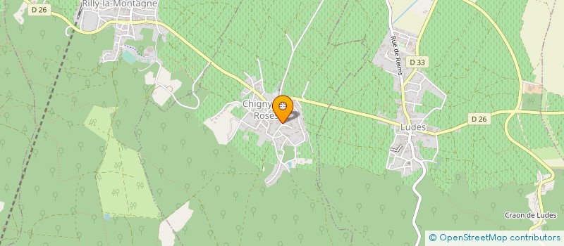 localisation de l'entreprise GROUPE PRIEUX  CHIGNY-LES-ROSES