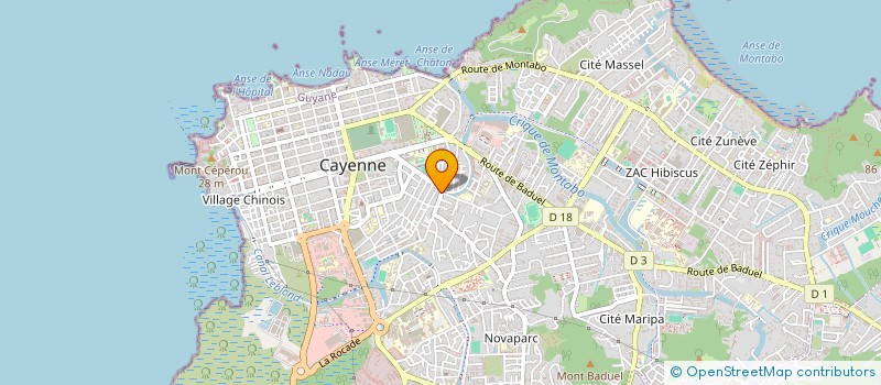 localisation de l'entreprise GROUPE PRO CARRELAGE  CAYENNE