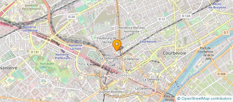 localisation de l'entreprise GROUPE PRODUCT LIFE à COURBEVOIE