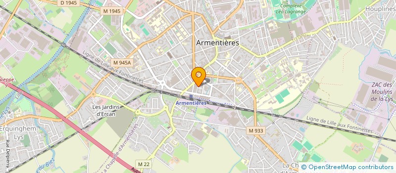 localisation de l'entreprise GROUPE PROFES TEXTILE APPRENTI  ARMENTIERES