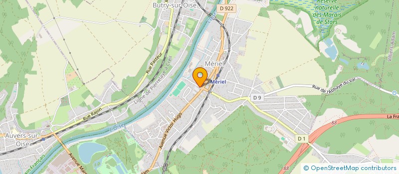 localisation de l'entreprise GROUPE PROFESSIONNEL DE CONSTRUCTION à MERIEL