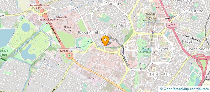 localisation de l'entreprise GROUPE PROMO MIDI  TOULOUSE