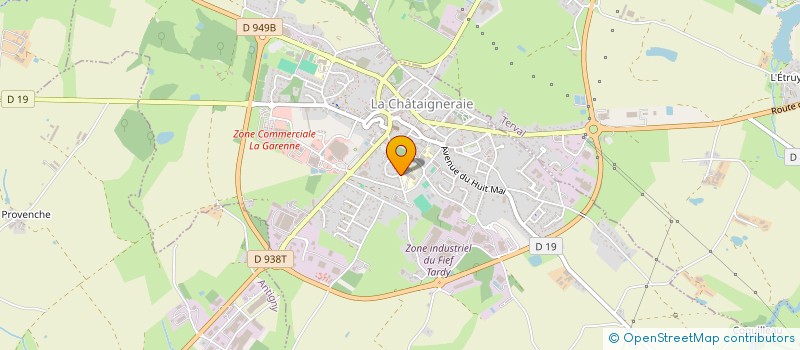 localisation de l'entreprise GROUPE PUBLIC HOSPITALIER ET MEDICO-SOCIAL DES COLLINES VENDEENNES à LA CHATAIGNERAIE