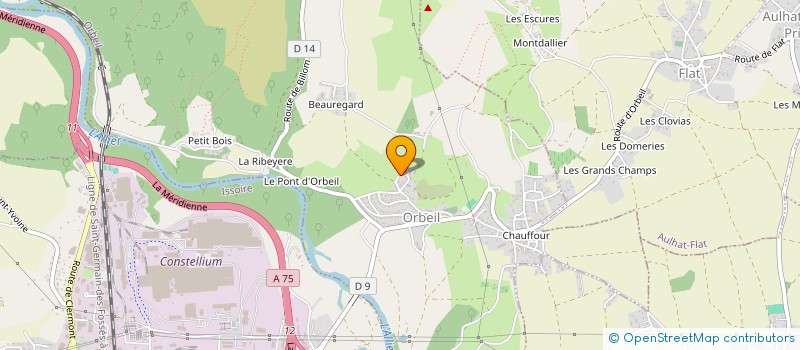 localisation de l'entreprise GROUPE PUYS DOME TAXI  ISSOIRE