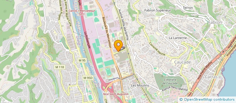 localisation de l'entreprise GROUPE QWANTA SOCIETE DE PARTICIPATION D'EXPERTISE COMPTABLE à NICE