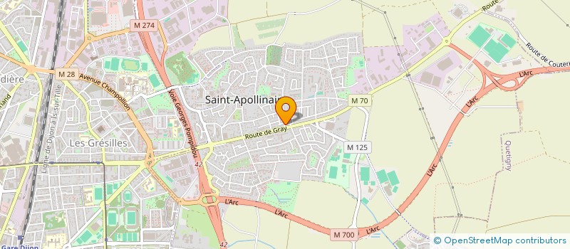localisation de l'entreprise GROUPE R à SAINT-APOLLINAIRE