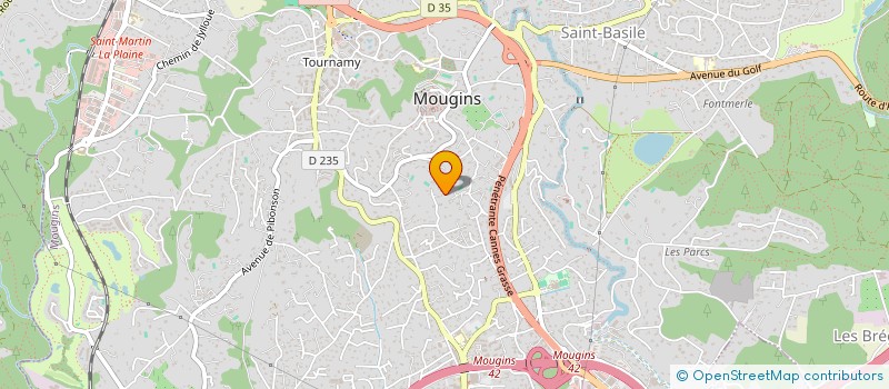 localisation de l'entreprise GROUPE R.A  MOUGINS