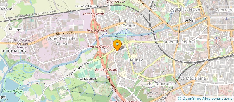 localisation de l'entreprise GROUPE R.B.I. à RENNES