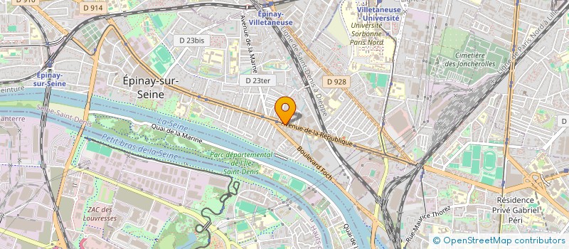 localisation de l'entreprise GROUPE R.V.S. ET COMPAGNIE à EPINAY-SUR-SEINE