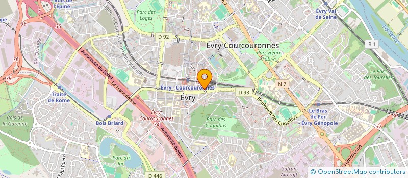 localisation de l'entreprise GROUPE RACC&CONNECT  EVRY-COURCOURONNES