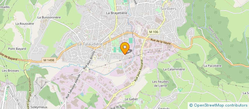 localisation de l'entreprise GROUPE RACODON à LA TALAUDIERE