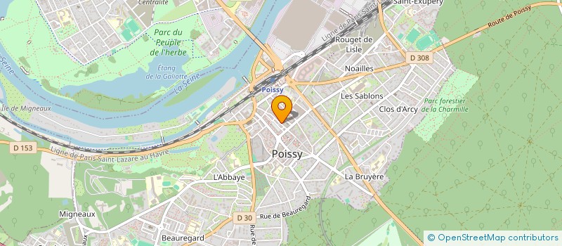localisation de l'entreprise GROUPE RADIOLOGIE DE POISSY à POISSY