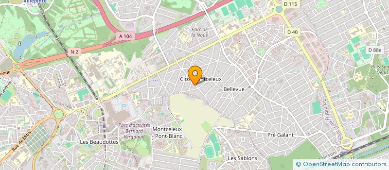 localisation de l'entreprise GROUPE RAF J  VILLEPINTE