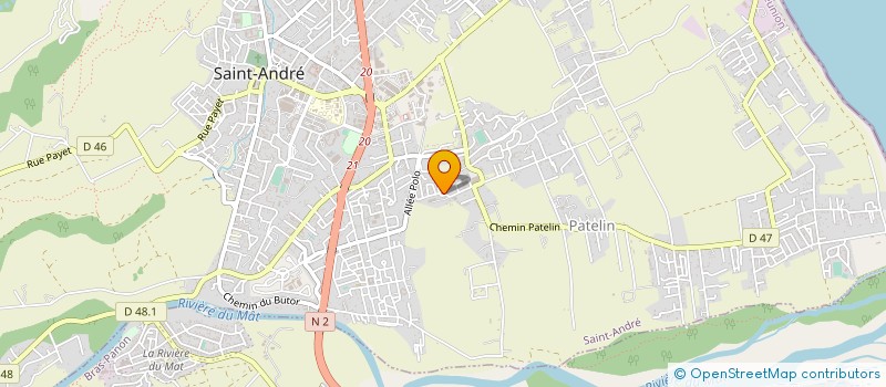 localisation de l'entreprise GROUPE RAIMONDI SALLE DE BAINS CUISINES ET RANGEMENTS à SAINT-ANDRE