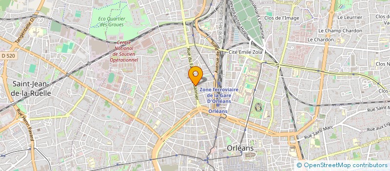 localisation de l'entreprise GROUPE RAIN PATRIMOINE à ORLEANS