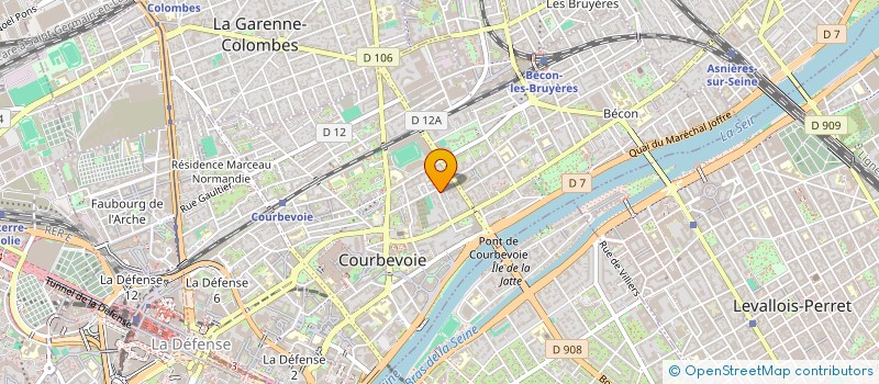 localisation de l'entreprise GROUPE RALECA à COURBEVOIE