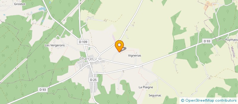 localisation de l'entreprise GROUPE RANDO SANTE 16/24 - CHARRAS (G.R.S. 16/24 - CHARRAS) à CHARRAS