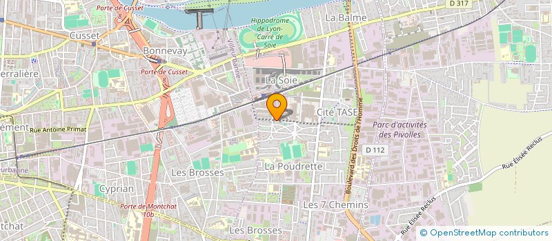 localisation de l'entreprise GROUPE RB  VAULX-EN-VELIN