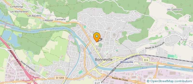 localisation de l'entreprise GROUPE REALISAT AUDIOVIS DEVELOPPEMENT à BONNEVILLE